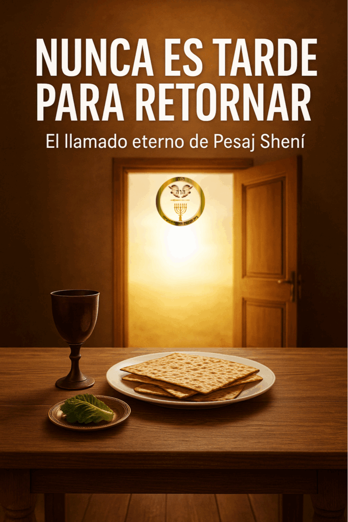 Nunca es tarde para retornar: el llamado eterno de Pesaj Shení